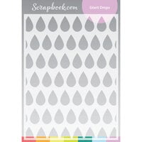 Scrapbook.com - Stencils - Giant Drops - 6x8