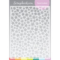 Scrapbook.com - Stencils - Floral Confetti - 6x8