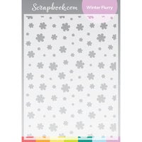Scrapbook.com - Stencils - Winter Flurry - 6x8
