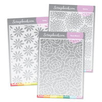 Scrapbook.com - Stencils - Floral Bundle