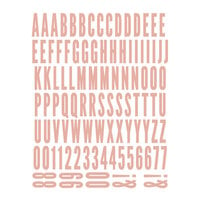 Scrapbook.com - Alphabet Sticker Sheet - Rose Gold Foil