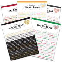 Scrapbook.com - Sticker Book Bundle - Variety Bundle with Foil Accents - 5 Pack