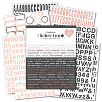 Scrapbook.com - Sticker Book - Charcoal & Blush with Rose Gold Foil Accents