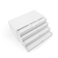 Scrapbook.com - Craft Room Basics - 4 Drawer Organizer - White