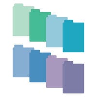 Scrapbook.com - Tabbed Dividers with Labels - 3x4 - Cools - 8 Piece Set