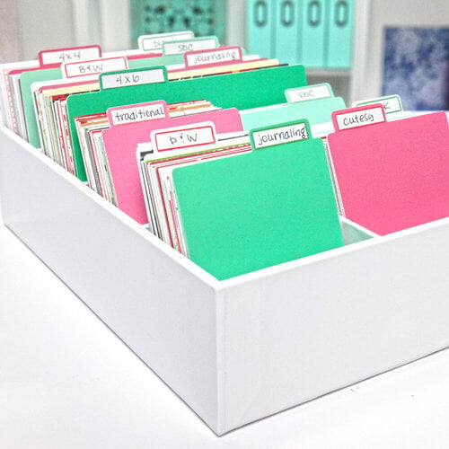  Tabbed Dividers with Labels - 4x6 - Warms - 8