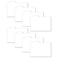 Scrapbook.com - Tabbed Dividers with Labels - 4x6 - White - 8 Piece Set