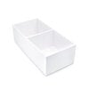 Scrapbook.com - Craft Room Basics - Small Envelope Organizer - 2 Compartments - White