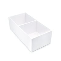 Scrapbook.com - Craft Room Basics - Small Envelope Organizer - 2 Compartments - White