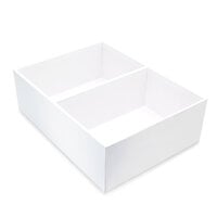 Scrapbook.com - Craft Room Basics - Medium Envelope Organizer - 2 Compartments - White
