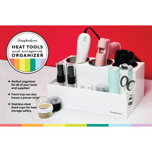  Heat Tools and Accessories Organizer - Desktop Storage -  White