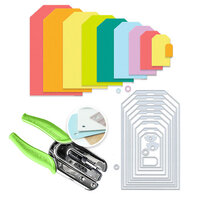 We R Crop-A-Dile Power Punch and Die Bundle - Nested Jumbo Tags