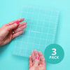Scrapbook.com - Clearly Amazing Multi-Use Mat - Light Grip - Transparent with Grid - Standard - 3 pack