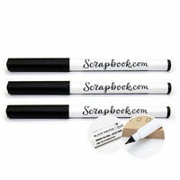 Scrapbook.com - Fine Point Slick Writer Pen - Black - 3 Pack Set