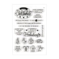 Kingston Crafts - Clear Photopolymer Stamps - Happy Holidays