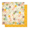 Studio Calico - Memoir Collection - 12 x 12 Double Sided Paper - Flower Bed