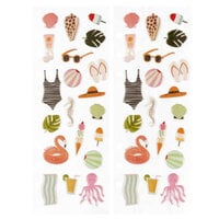 Studio Calico - Wanderlust Collection - Puffy Stickers - Beach