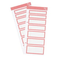 Studio Calico - Cozy Up Collection - Ledger Label Stickers - Pink