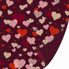 SEI - With All My Heart Collection - Valentine - 12 x 12 Double Sided Glitter Paper - Hearts a Flutter