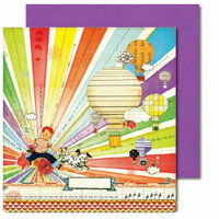 Sassafras Lass - Anthem Collection - 12x12 Double Sided Paper with Border Strip - Dream Big