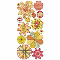 Sassafras Lass - Paper Whimsies - Die Cut Blossoms - Seamstress Bouquet, CLEARANCE
