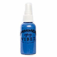 Shimmerz - Vibez - Iridescent Mist Spray - Bold - 2 Ounce Bottle - Blue Jeans
