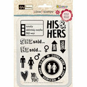 Sandylion - Kelly Panacci Collection - Clear Stamps - His and Hers, CLEARANCE