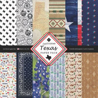 Scrapbook Customs - 12 x 12 Paper Pack - Texas