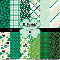 Scrapbook Customs - 12 x 12 Paper Pack - St. Patrick's