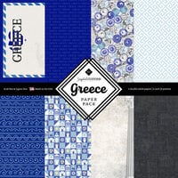 Scrapbook Customs - 12 x 12 Paper Pack - Greece