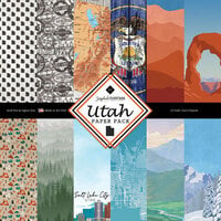 Scrapbook Customs - 6 x 6 Paper Pack - Utah
