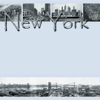 Scrapbook Customs - United States Collection - 12 x 12 Single Sided Paper - Old New York