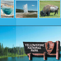 Scrapbook Customs - United States Collection - 12 x 12 Single Sided Paper - Yellowstone
