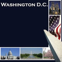 Scrapbook Customs - United States Collection - 12 x 12 Single Sided Paper - Washington DC