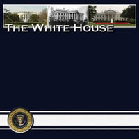 Scrapbook Customs - United States Collection - 12 x 12 Single Sided Paper - White House