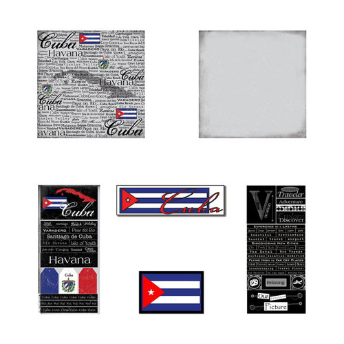 Scrapbook Customs - 12 x 12 Complete Kit - Cuba