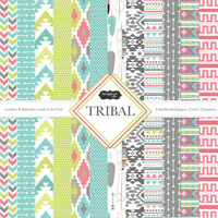 Scrapbook Customs - 6 x 6 Paper Pack - Tribal