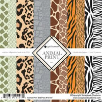 Scrapbook Customs - 6 x 6 Paper Pack - Animal Print