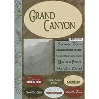 Scrapbook Customs - United States Collection - Cardstock Stickers - Grand Canyon National Park