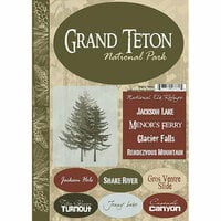 Scrapbook Customs - United States Collection - Cardstock Stickers - Grand Teton National Park