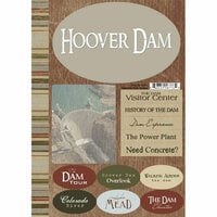 Scrapbook Customs - United States Collection - Cardstock Stickers - Hoover Dam National Park