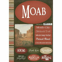 Scrapbook Customs - United States Collection - Cardstock Stickers - Moab National Park