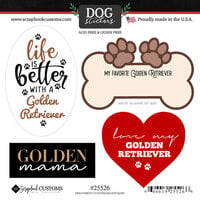 Scrapbook Customs - Cardstock Stickers - Dog Parent Custom Sticker