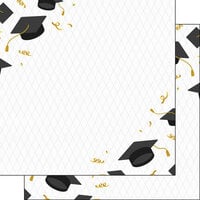 Scrapbook Customs - Graduation Collection - 12 x 12 Double Sided Paper - Corners