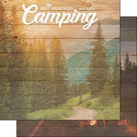 Scrapbook Customs - Life Is Better Collection - 12 x 12 Double Sided Paper - Camping