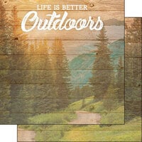 Scrapbook Customs - Life Is Better Collection - 12 x 12 Double Sided Paper - Outdoors
