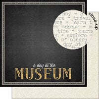 Scrapbook Customs - Museum Collection - 12 x 12 Double Sided Paper - Border