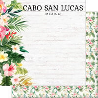 Scrapbook Customs - Vacay Collection - 12 x 12 Double Sided Paper - Cabo San Lucas