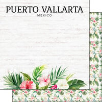 Scrapbook Customs - Vacay Collection - 12 x 12 Double Sided Paper - Puerto Vallarta