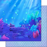 Scrapbook Customs - 12 x 12 Double Sided Paper - Water Princess